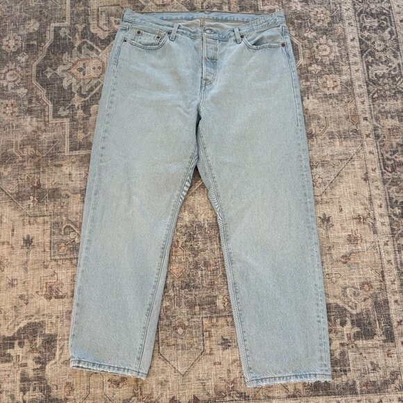 Women’s Levi’s 501 Light wash denim Jeans size 16w - Picture 1 of 11